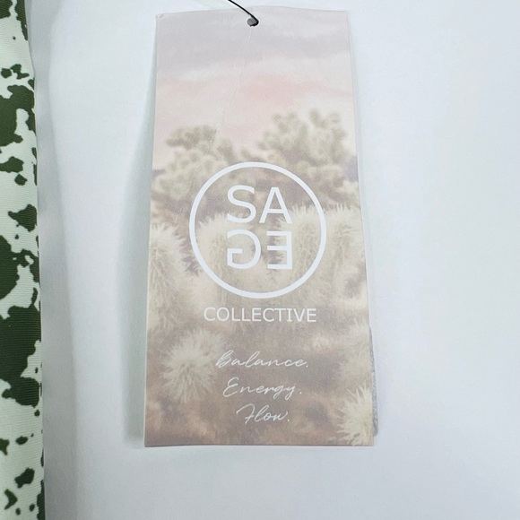 SAGE COLLECTIVE INKSPOT PRINT EVERYDAY 7/8 LEGGINGS - Picture 4 of 7